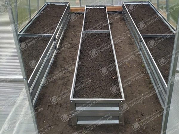3-gryadki-40.jpg Грядки в теплицу «Усиленные» оцинкованные (высота 40 см) — изображение 1
